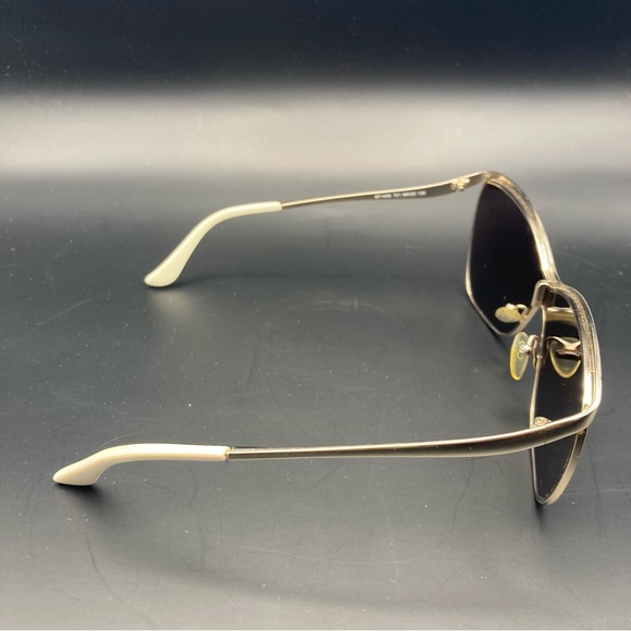 Salvatore Ferragamo Sunglasses SF148S 721 Gold White Frames Gray Lens 58 20 135 - Picture 6 of 16